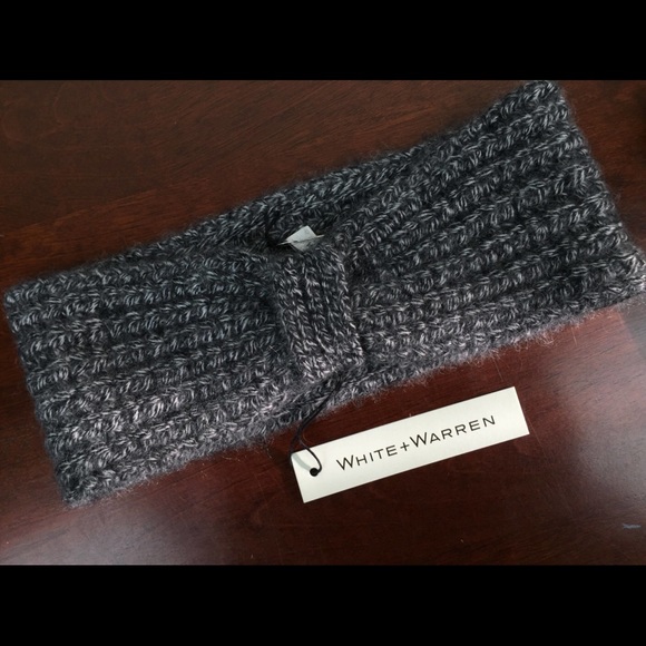 White + Warren Accessories - White and Warren Luxe knotted headband.